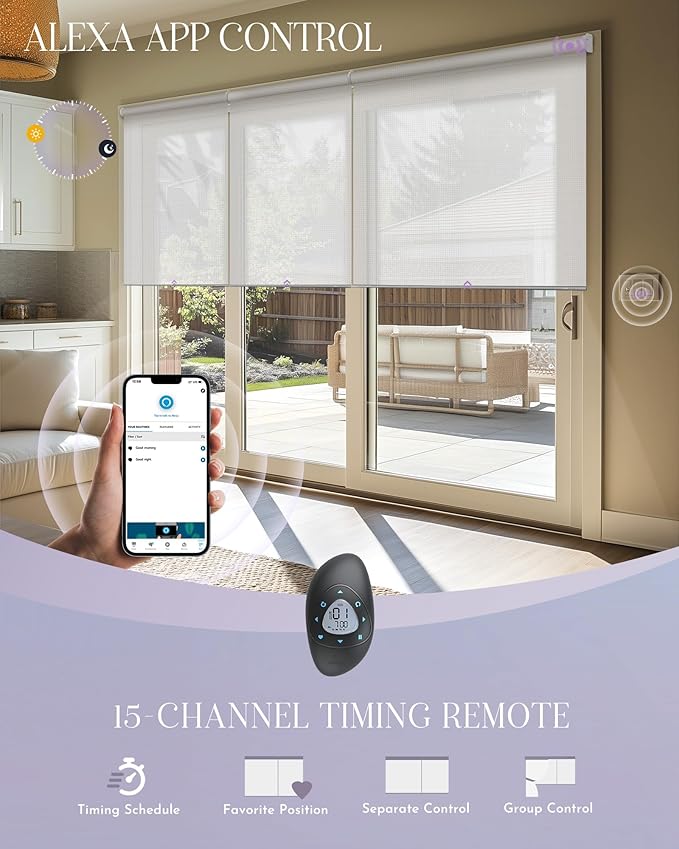 Graywind Smart Coupled Roller Shades Compatible