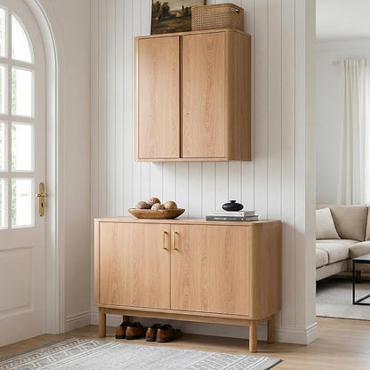 Wall Mounted Storage Cabinet, 2-Door Bathroom Medicine Cabinet