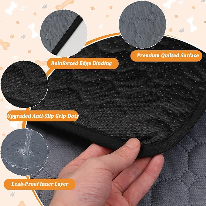 Washable & Reusable Pee Pads for Dogs, 2 Pack, 28 x 40 Inch | Super Absorbent, Waterproof TPU, Machine Washable & Reusable, Non-Slip Bottom, Floor Protection