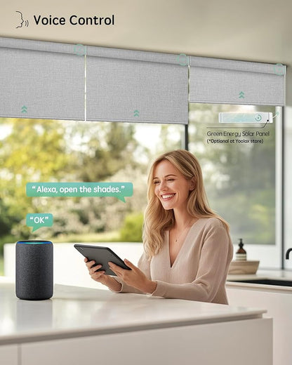 Yoolax Motorized Blinds with Remote, Smart Blinds