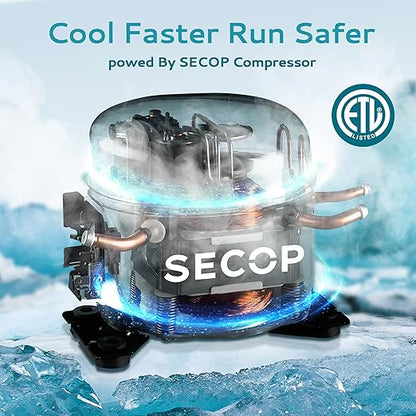 EUHOMY Commercial Ice Maker Machine 400Lbs/24H, SECOP Compressor&ETL Approval
