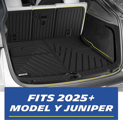 Michelin Vehicle Mat, All-Weather TPE Custom Fit Liner for Tesla Model Y 5 Seat Trunk Mats 2025-2027 (5 Piece), Elite