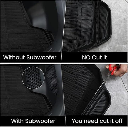 Auxko All Weather Cargo Liner Fit for Kia Sportage 2023 2024 2025 TPE Rubber Trunk Mat Sportage Accessories All Season Guard Odorless Anti-Slip Cargo Mat Black