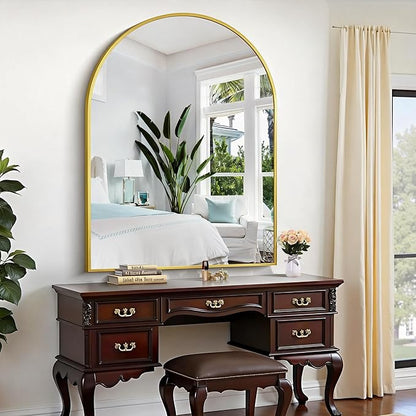 CIRCUMI Arched Wall Mirror, Metal Frame, Large Size