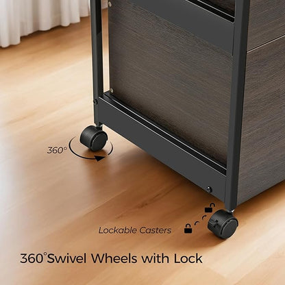 EUREKA ERGONOMIC 2-Drawer Mobile File Cabinet