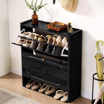 Shoe Storage Cabinet Entryway, Narrow Shoe Cabinet