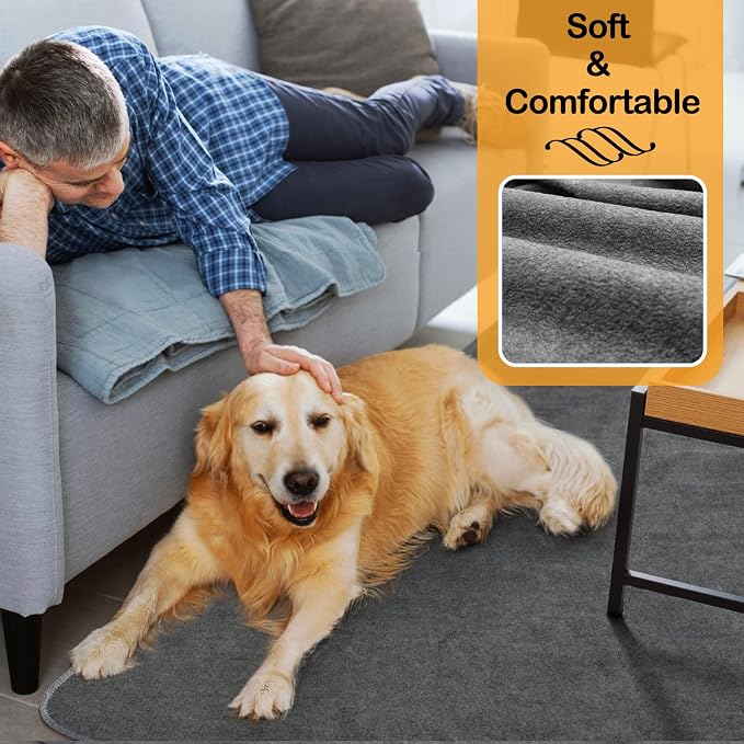LOOBANI Washable Pee Pads for Dogs, 1 Pack Non-Slip and Leak-Proof,82"x102" | Super Absorbent Reusable Puppy Pads, Machine Washable, Extra Large Whelping Pads for Crate, Playpen, Floor, Housebreaking