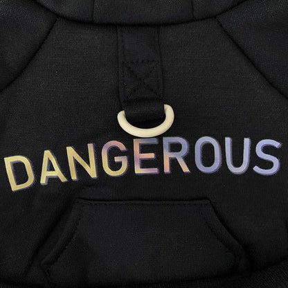Dog Hoodie Clothes with Pocket 4 Legs Jumpsuit Fleece Sweater Winter Sweat Shirt Warm Cotton Hoodies for Small Dog Medium Large Cat Black 4XL