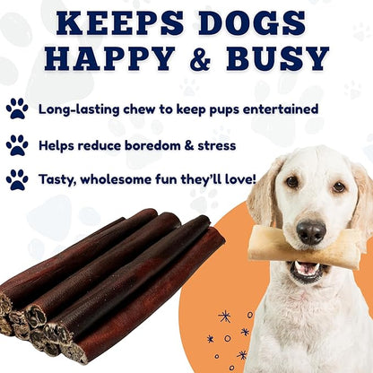 Amazing Dog Treats - 6 Inch Bulk Collagen Sticks for Dogs - (150 Count) - Collagen Sticks for Dogs - No Hide Dog Bones