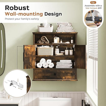Bathroom Wall Cabinet, Wall Mounted Medicine Cabinet