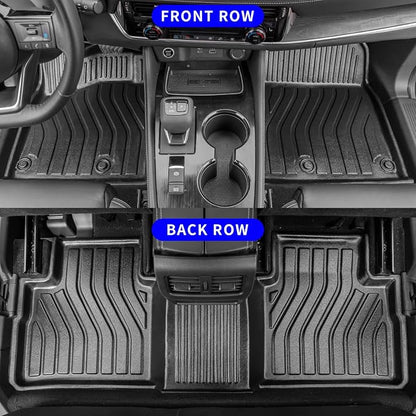 Rongtaod Floor Mats Compatible with 2021-2025 2026 Nissan Rogue Trunk Mat Cargo Mat Cargo Liner All Weather Floor Liner 2024 Rogue Accessories (Trunk Mat+Floor Mats)