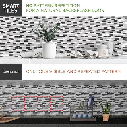SMART TILES Peel and Stick Backsplash