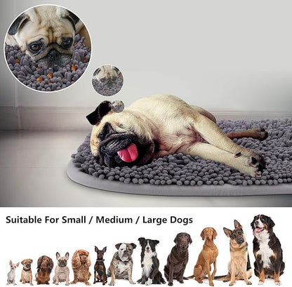 Snuffle Mat for Dogs, Interactive Puzzle Toys Feeding Games for Pets | 17'' x 21'' Sniff Mat for Boredom Helps Slow Eating and Keep Busy Encourages Natural Foraging Skills Stress Relief