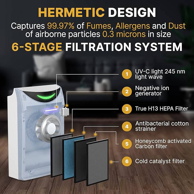Econika Air Purifier and Humidifier Combo – HEPA Air Purifier