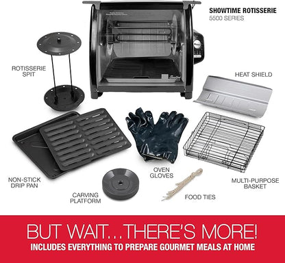 Ronco Modern Rotisserie Oven, Large Capacity Countertop Oven, Easy-to-Use
