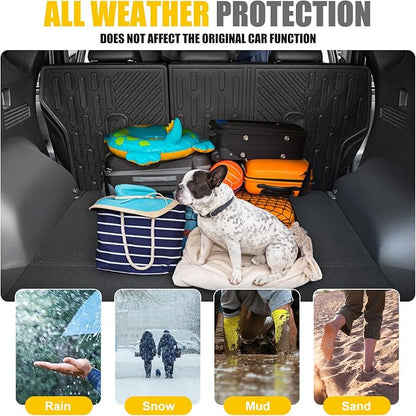 Backrest Mat for 2022-2025 Hyundai Tucson All Weather TPE Rear Back Seat Protector Cargo Liner for 2022 2023 2024 2025 Hyundai Tucson Black Only