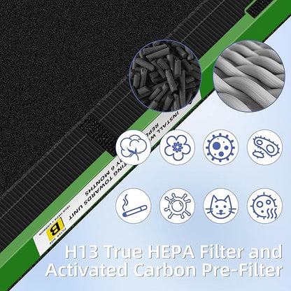 Pulluty FLT4825VO HEPA Toxin Absorber Filter B Replacement Compatible
