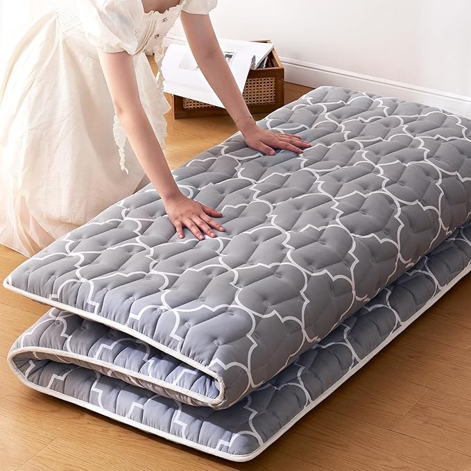 jzbearapt Premium Foam Japanese Floor Mattress Futon Mattress,100% High Density Comfortable Foam,Thicken Tatami Mat Sleeping Pad,Portable Kids Adults Sleeping Mats for Guest Room, Dormitory