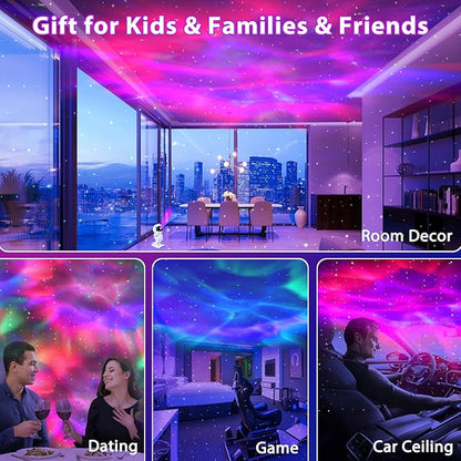 Galaxy Projector for Bedroom, Star Night Light Projector with Remote Control & Timer, Gift for Kids Adults for Birthdays, Christmas (Pink)