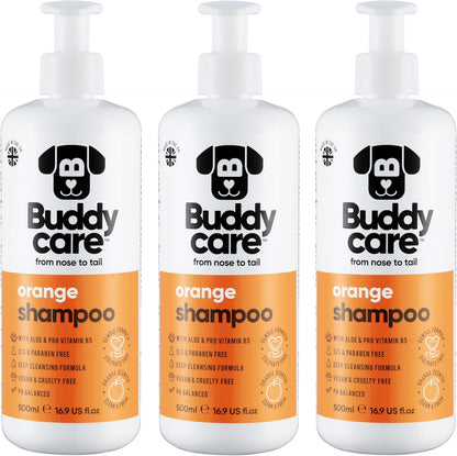 Orange Dog Shampoo by Buddycare | with Aloe Vera and Pro Vitamin B5 (50.72oz)