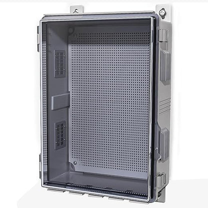 ABS Electrical Junction Box, Ventilated Design, Cable Grommets, IP65 Waterproof