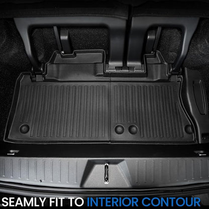 Cargo Lower Mat Backrest Mats for 2021-2025 2026 Toyota Sienna, All Weather TPE Seat Back Liners Trunk Lower Well Mat Cargo Liner Accessories (Backrest Mats for 3rd-Row+Cargo Lower Mat)