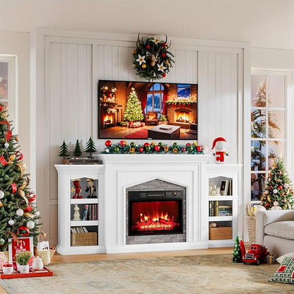 Naice 80" Electric Fireplace