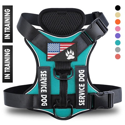 Reflective Breathable Solid Color Polyester Dog Strap