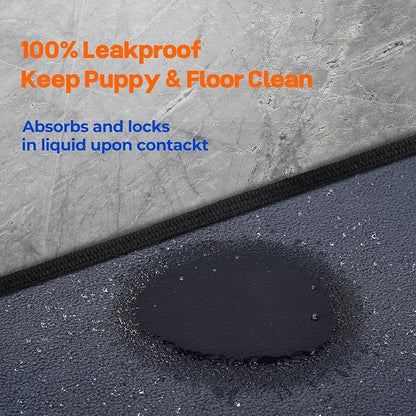 Sunsleek 36"x72" Washable Pee Pads for Dogs, 2 Pack Extra Large Puppy Pads | Reusable Waterproof Pet Training Mats, Super Absorbent, Non-Slip, for Whelping Pads & Incontinence for Playpen, Crate, Floor