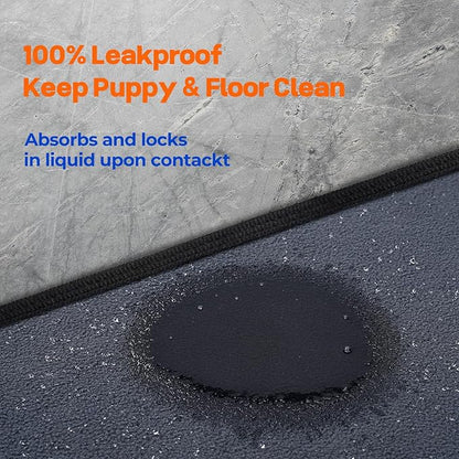 Sunsleek Washable Pee Pads for Dogs 36"x48", 2 Pack Non-Slip Puppy Pads | Non-Slip, Super Absorbent, Reusable Waterproof Pet Training Mats for Playpen, Crate, Floor, for Whelping Pads & Incontinence
