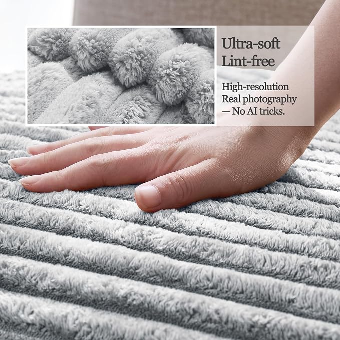 Dual Non-Slip Couch Cover for Dogs Waterproof, Fuzzy Soft Pet Couch Covers for Sofa 3 Cushion, Pet Friendly Soft Dog Bed Covers Sofa Cover Washable (Seagull Gray, 33" x 75" 1 Pack)