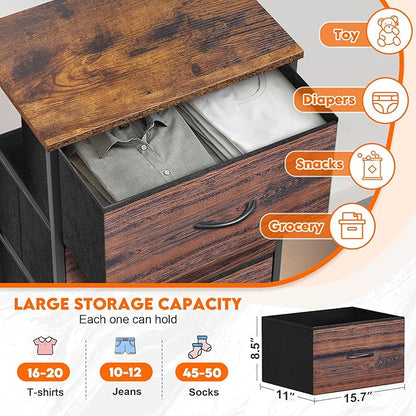 5 Fabric Drawer Dresser for Bedroom, Chest of Drawers