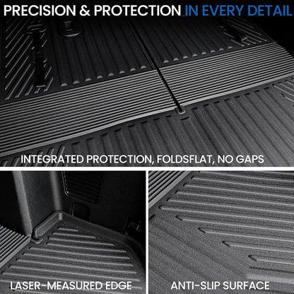 Cargo Mat with Backrest Mats 2-in-1 for 2021-2024 2025 2026 Kia Sorento 6/7 Seats Car Mat Accessories, All Weather TPE Interior Trunk Cargo Liner(Cargo Mat with Backrest Mats)