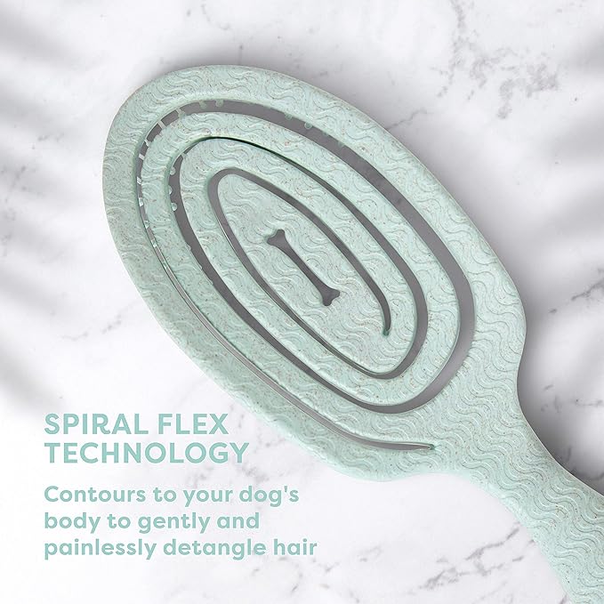 BioSilk for Pets Eco Friendly Detangling Pin Brush for Dogs, Gentle Dog Grooming Brush Designed to Help Remove Knots and Tangles and Support Healthy Coats for All Dogs | Gentle grooming brush removes knots and tangles, supports healthy coats for all do...
