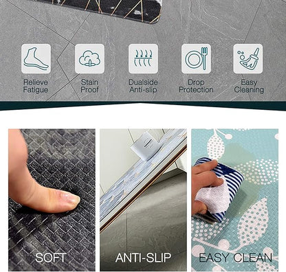 UpNUpCo Artistic Beautiful Anti Fatigue Kitchen Floor Mat - Unique Floor Mats - Pain Relief Padded Kitchen Mats - Floor Mats For In Front Of Sink - Memory Foam 30" X 17.5" X 10mm Sunset Beach
