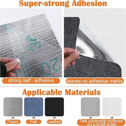 Cat Scratch Furniture Protector - 40" x 13.8" Trimmable Self-Adhesive Cats Claws Scratch Pads, DIY Cat Climbing Couch Protector for Scratch Post Cat Tree Replacement Indoor (Dark Gray)
