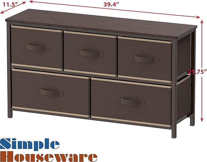Simple Houseware Wide Dresser for Bedroom