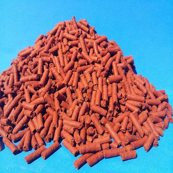 Aquatic Foods Inc. Beef Heart Mix 1/8" x 7/16" Sinking Sticks for Discus, Cichlids, Carnivores, Plecos, Catfish, Shrimp, Snails, All Community Tropical Fish…2-lbs