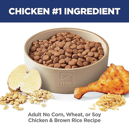 Hill's Science Diet Adult 1-6, Adult 1-6 Premium Nutrition, Dry Dog Food, No Corn, Wheat, Soy Chicken & Brown Rice, 4 lb Bag
