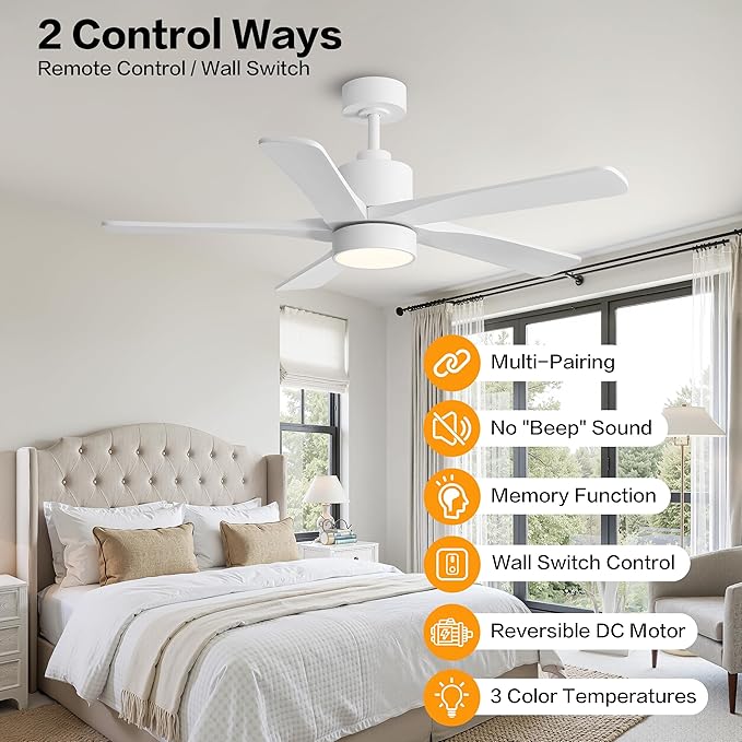 WINGBO 48 Inch DC Ceiling Fan