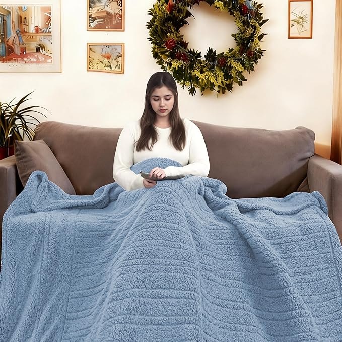 Electric Heated Blanket Full Size 72"×84"