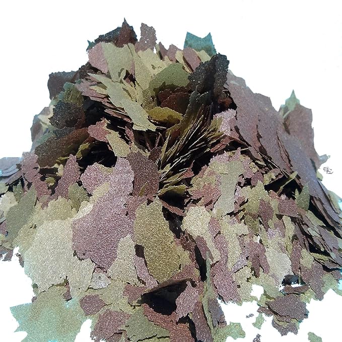 Aquatic Foods Inc. Flakes - 45% California Blackworm & Spirulina Green GRO Flake Mix for Discus, Cichlids, Tetras, Guppies, Live Bearers, Pond Fish, ATropical Fish - Premium AF Flakes - 1/4-lbs