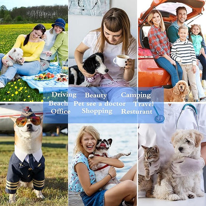 Cat Dog Carrier - Airline Approved Expandable Soft-Sided Pet Carrier with Removable Fleece Pad and Pockets, for Cats/Puppy and Small Animals Large(2 side expandable) | 2 Side Expandable, Removable Fleece Pad, Pockets, For Cats/Puppy Small Animals