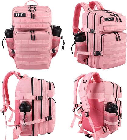 LHI Military Tactical Backpack for Men and Women 45L Army 3 Days Assault Pack Bag Large Rucksack with Molle System