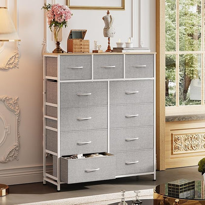 WLIVE Tall Dresser for Bedroom, Fabric Dressers Storage Tower, Dresser & Chest
