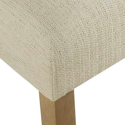 HomePop Marin Curved Back Dining Chair, Single Pack, Linen
