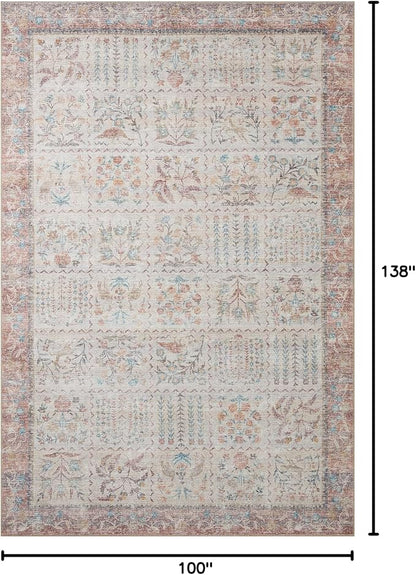 Loloi Rifle Paper Co. Maison Collection MAO-08 Cream 8'-4" x 11'-6", .19" Pile Height, Area Rug
