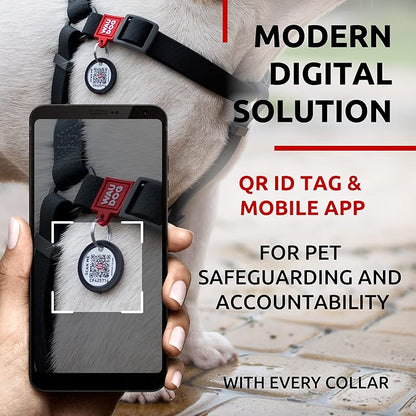 WAUDOG Waterproof Dog Harness and Leash 6 Ft Set - Adjustable, Heavy Duty with Durable Metal Clasp and QR Dog Tag