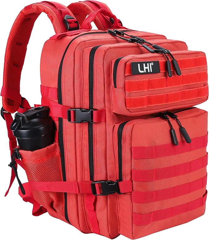 LHI Military Tactical Backpack for Men and Women 45L Army 3 Days Assault Pack Bag Large Rucksack with Molle System