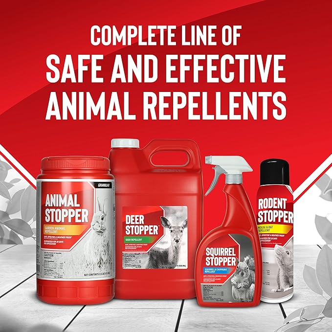 Goose Stopper Repellent Spray for Geese, Ducks & Other Web-Footed Animals - Weather-Resistant Formula - Humane Deterrent for Lawns & Outdoor Areas - 32oz Ready-to-Spray Quart Hose End